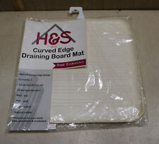 HW178 curved edge draining board mat sink protector 40x41cm SOME DISCOLOURED