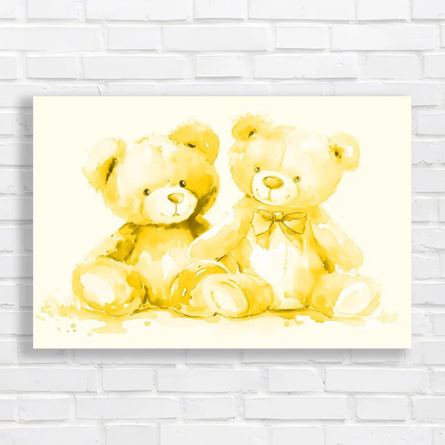 Cute teddy bears yellow - cute,
