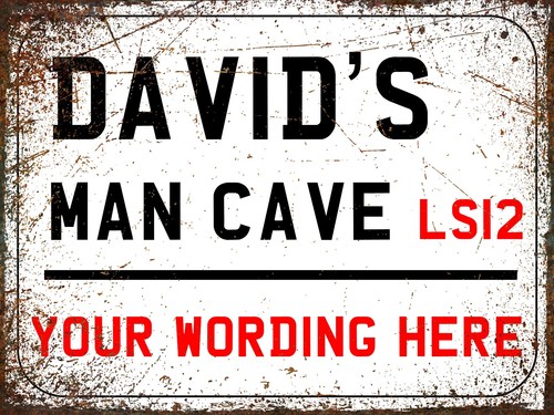 Personalised vintage man cave - vintage,