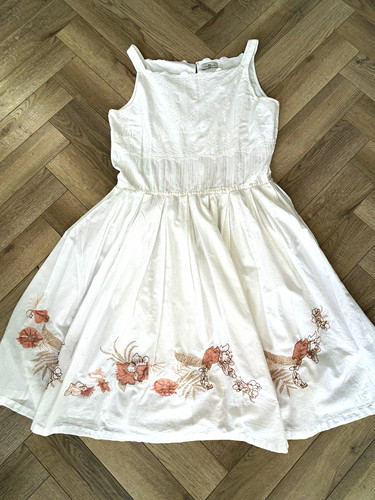 River island white - river, embroidered