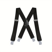 1PC Heavy Duty Big & Tall Suspenders for Men Adjustable Elastic Trouser Braces B