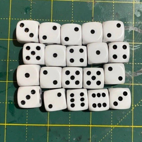 White dice brand new - brand,