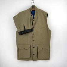 Oliver Brown Tweed Shooting Nehru Vest & Breeks Set Mens 50 42W Green Wool Suit