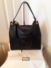 GUCCI SOHO BLACK LEATHER HANDBAG BRAND NEW WITH RECEIPT