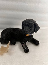 Garden Mile Solar Dog with Butterfly Ornament Outdoor Waterproof Resin Dog Statu