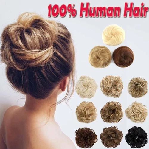 Messy bun hair piece - messy,