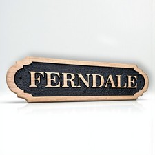 Personalised  Carved  Wooden Oak Custom Address Sign House Name Outdoor Plaque