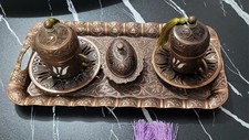 Bronze Ottoman Turkish Coffee Set New