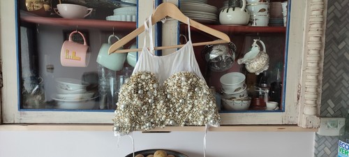 Vintage costume bra top - vintage,