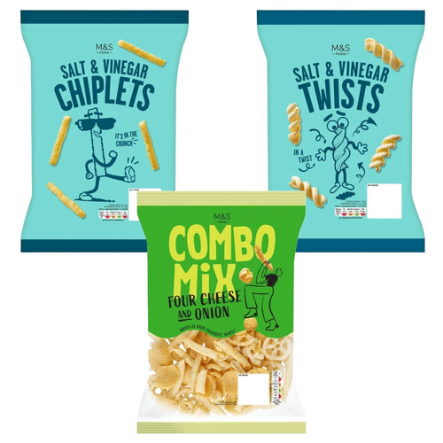 Crunchy snacks combo mix - m&s,