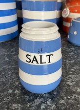 Original T G Green Church Gresley Cornishware SALT SHAKER