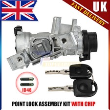 IGNITION STARTER SWITCH STEERING LOCK BARREL & KEY FOR VW GOLF AUDI MK5 MK6