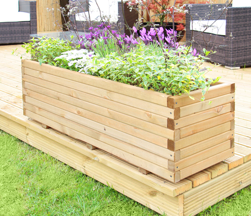 Raised trough wooden - raised, garden