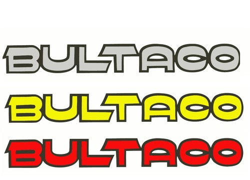 Bultaco tank decal stickers