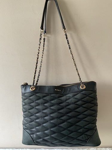 Dkny real leather ladies - dkny, black