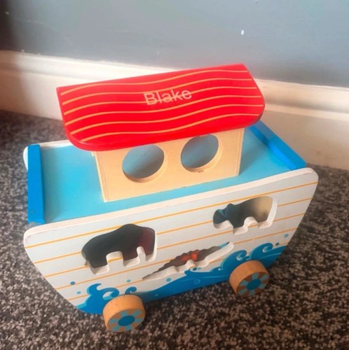 Tooky toy wooden noah ark - ark, on