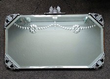 Vintage Art Deco Mirror Heavy