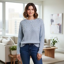 Light Blue Pearl Embellished