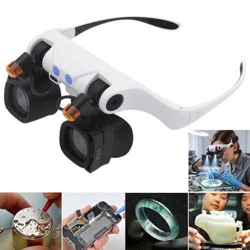 Illuminated magnifying eyes - magnifying,