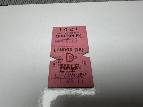 British rail ticket crofton - british, pk