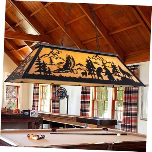 Vintage pool table light - pool,