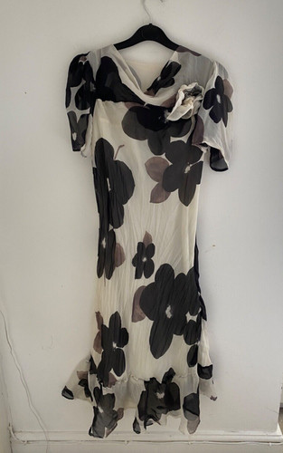 Michel ambers long silk dress - long,