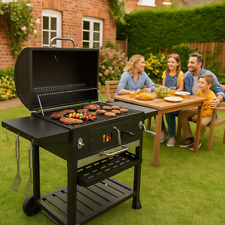 Outdoor XXL Smoker Barbecue Charcoal Portable BBQ Grill Home Garden