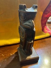 VTG   Faux Wooden Carved Totem
