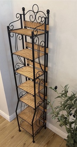 Vintage metal iron - metal, scroll