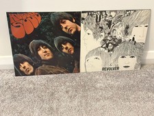THE BEATLES - REVOLVER/RUBBER SOUL - 2 X UK STEREO 70'S REISSUE LP LOT **EX/EX**
