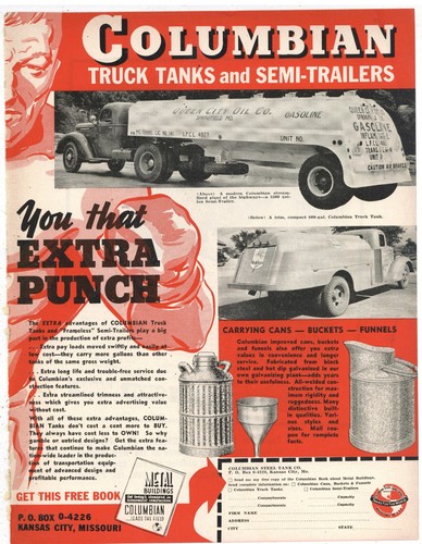1940 columbian steel tank - tank, co