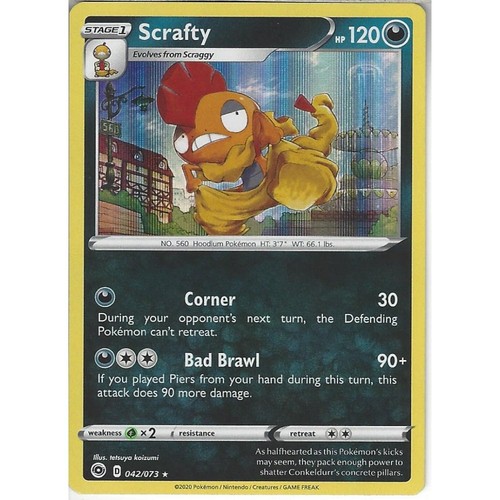 042 073 scrafty rare - 042/073, holo