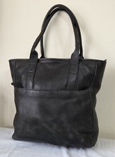 Fat Face Black Supple Leather