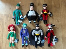 Vintage Warner Brothers Batman Animated Bean Bag Soft Toy’s x 7 With Tag’s 