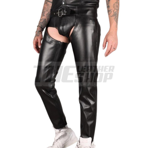 Men genuine leather chaps - genuine,