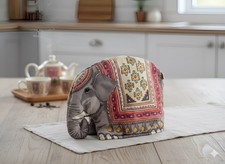 Vintage 1983 SARI FABRICS Elephant Tea Cosy – Made in England