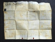 1811  ANTIQUE INDENTURE - ASSIGNMENT OF PART OF A FARM IN DURHAM