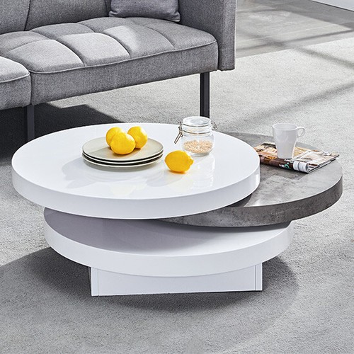 Triplo round rotating - round, coffee