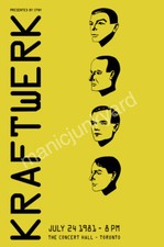 KRAFTWERK - TORONTO CONCERT HALL JULY 1981 - GIG POSTER A1