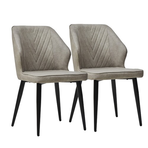 Faux leather dining chairs - 2*,