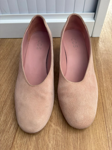Cos pink suede block - cos,