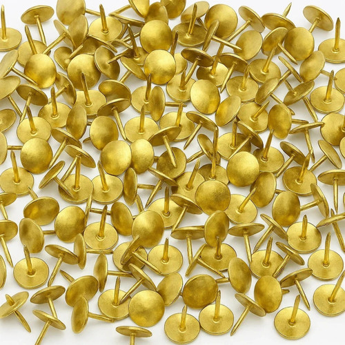 100 brass drawing pins - 100,