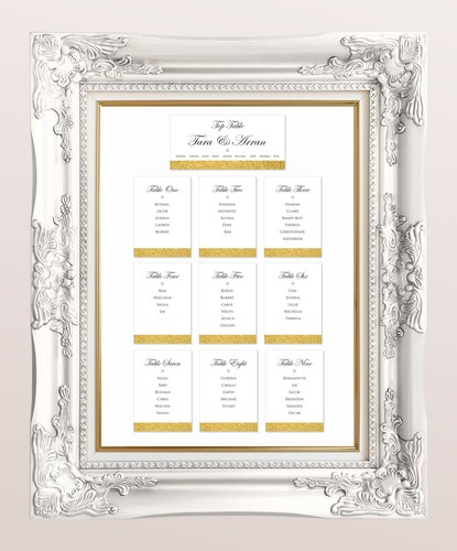 Personalised wedding table - personalised,