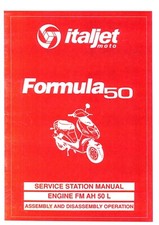 Italjet Motorcycle Motorbike Formula Engine FM AH 50 L Service Workshop Manual