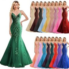 NEW Evening Formal Party Ball Gown Prom Bridesmaid Fishtail Host Show Dress A168