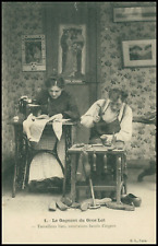Social History: Singer Sewing Machine. & Cobbler. France. Unposted.