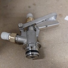 U-type keg / barrel connector coupler with pipe fittings. Refurbished