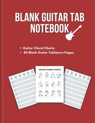 Blank guitar tab notebook - guitar,
