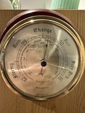 H. Samuel Vintage Clock Weathermaster Barometer