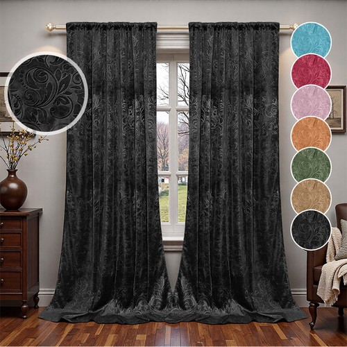 Velvet curtains panels for - velvet, 2